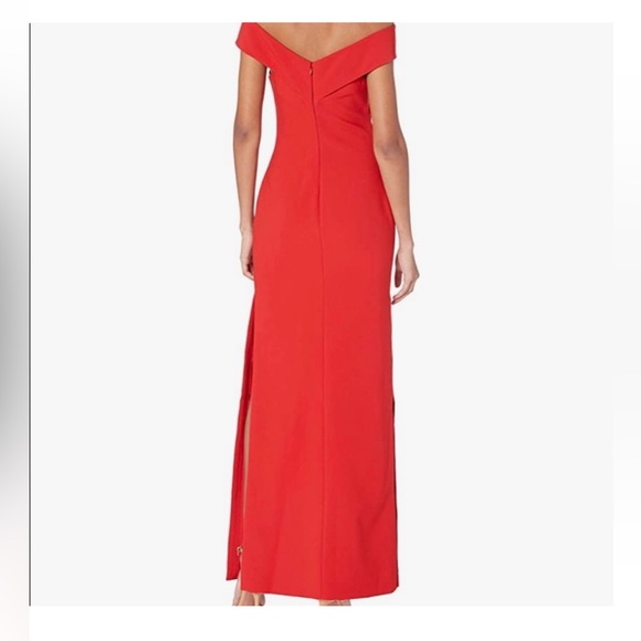 Likely Dress 4 Red Darrah Off Shoulder Long Double Slit Evening Gown Formal - Picture 2 of 8
